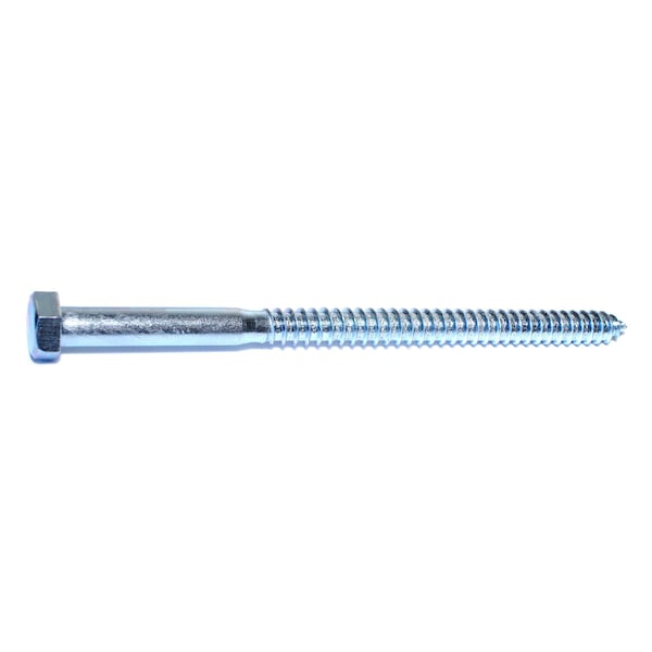 Midwest Fastener Lag Screw, 5/8 in, 10 in, Steel, Zinc Plated Hex Hex Drive, 20 PK 01356 - main